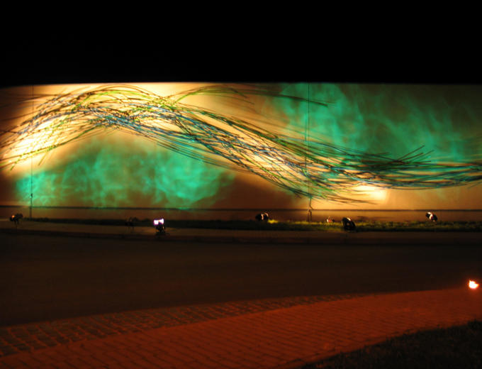 Bebude Illumination Bewegte Projektion Stadtentwsserung Dresden